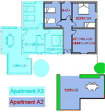 Pianta dell'appartamento A2